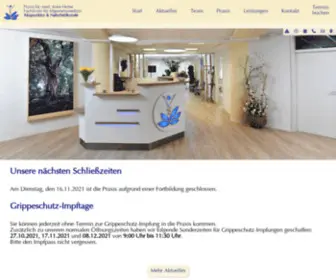 Praxis-DR-Heine.de(Allgemeinaerztliche Hausarztpraxis) Screenshot