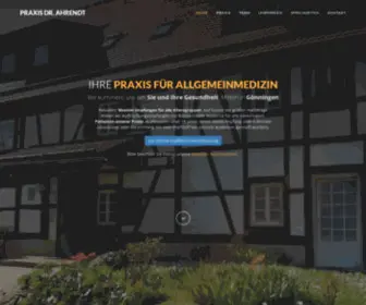 Praxis-Goenningen.de(Praxis für Allgemeinmedizin Dr. Ahrendt in Reutlingen) Screenshot