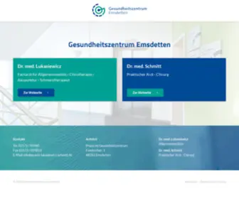 Praxis-Lukasiewicz-SChmitt.de(Gesundheitszentrum Emsdetten) Screenshot