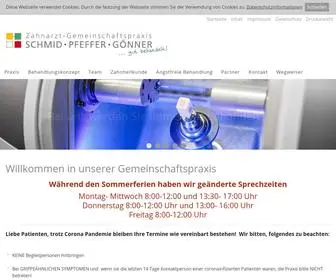 Praxis-SChmid.com(Zahnarzt-Gemeinschaftspraxis Schmid-Pfeffer-Gönner) Screenshot