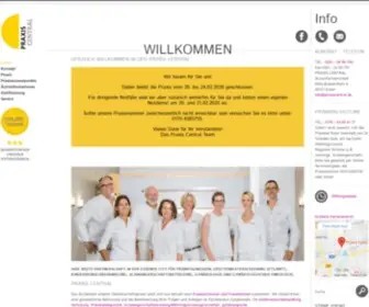 Praxiscentral.de(Frauenarzt) Screenshot