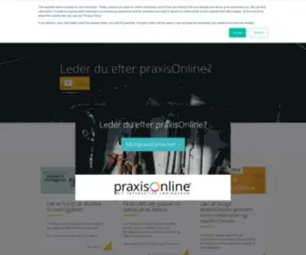 Praxis.dk(Forside) Screenshot