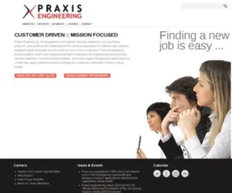 Praxiseng.com(Praxis Engineering) Screenshot