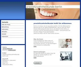 Praxisfuerzahnheilkunde-Berlin.com(Praxisfürzahnheilkunde) Screenshot