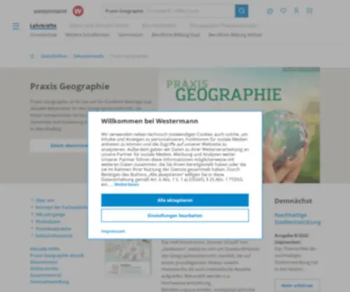 Praxisgeographie.de(Fachbeiträge) Screenshot