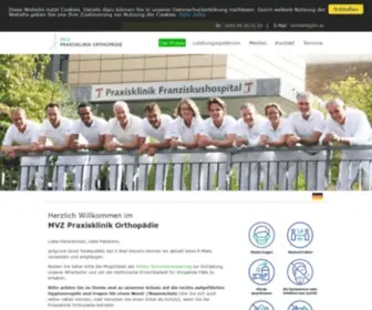 Praxisklinikorthopaedie.de(Die Praxis) Screenshot