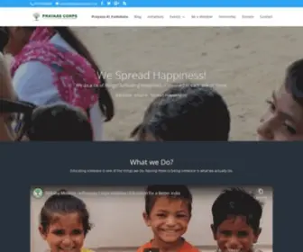 Prayaascorps.com(Do Good) Screenshot