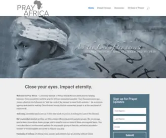 Prayafrica.org(Close your eyes) Screenshot