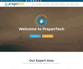 Prayantech.com(VoIP development company) Screenshot