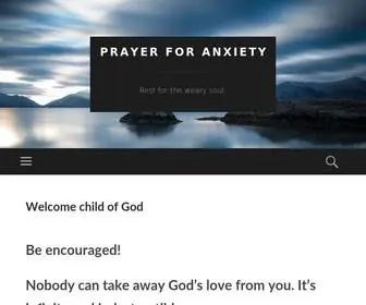 Prayerforanxiety.com(Prayer For Anxiety) Screenshot