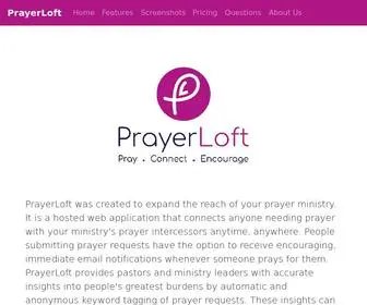 Prayerloft.com(PrayerLoft) Screenshot