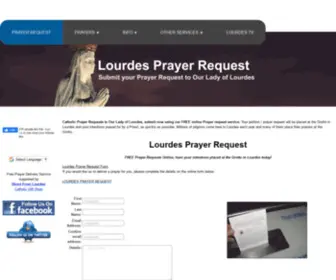 Prayerrequest.eu(LOURDES PRAYER REQUEST) Screenshot