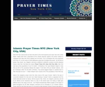 Prayertimesnyc.com(USA)) Screenshot