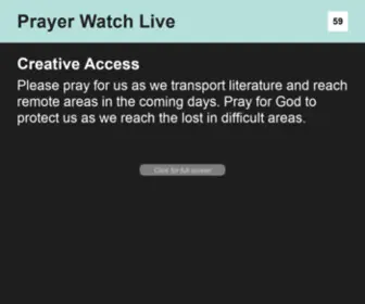 Prayerwatchlive.org(Prayer Watch Live) Screenshot