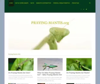 Praying-Mantis.org(Praying Mantis) Screenshot