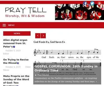 Praytellblog.com(Homepage) Screenshot