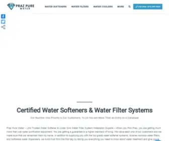 Prazpurewater.com(Home & Commercial Water Filter System Installations) Screenshot