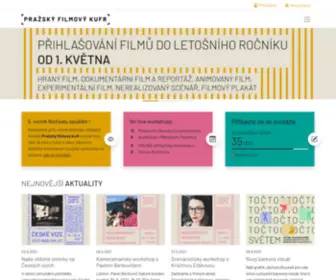 Prazskyfilmovykufr.cz(Festival amatérských a studentských filmů) Screenshot