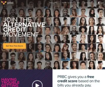 PRBC.com(Get Your Free Alternative Credit Score & Report) Screenshot