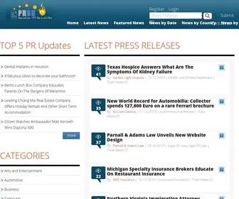 PRBD.net(Submit Press Release and get wide media coverage) Screenshot