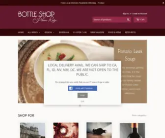 Prbottleshop.com(Plume Ridge Bottle Shop) Screenshot