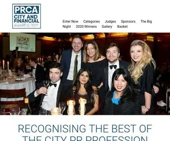 Prcacityandfinancialawards.com(PRCA City and Financial Awards) Screenshot