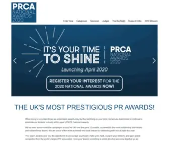 Prcanationalawards.com(PRCA National Awards) Screenshot