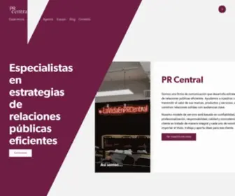 Prcentral.com(PR Central Agencia de Relaciones Públicas de Turismo) Screenshot