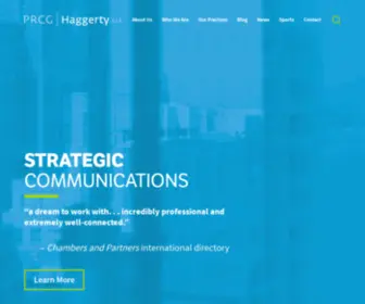 PRCG.com(Strategic Communications) Screenshot