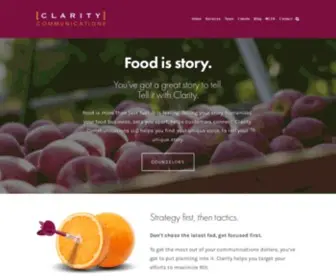 PRclarity.com(Clarity Communications) Screenshot