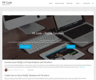 Prcode.co.uk(PR Code) Screenshot