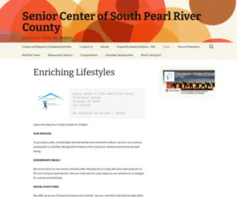 PRcseniorcenter.org(Senior Center of South Pearl River County) Screenshot