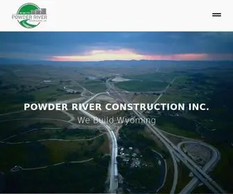 PRCWY.com(Powder River Construction) Screenshot