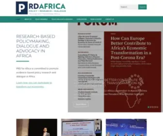 Prdafrica.org(Policy Research & Dialogue for Africa) Screenshot