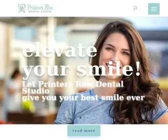 Prdentalstudio.com(Printers Row Dental Studio) Screenshot