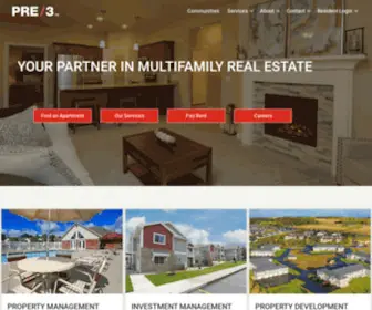 Pre-3.com(PRE/3 Multifamily Property Management) Screenshot