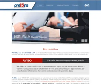 Pre15NA.com.mx(Pre15na, S.A) Screenshot