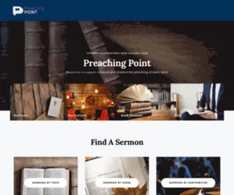 Preachingpoint.org(Resources to support) Screenshot
