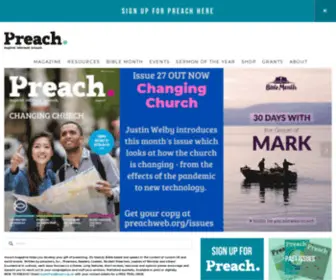 Preachweb.org(Preach magazine) Screenshot