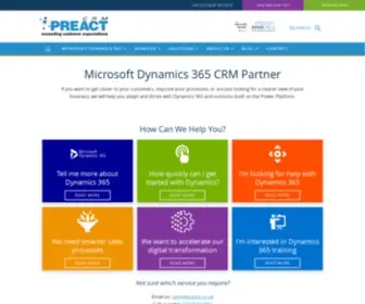 Preact.co.uk(Preact CRM) Screenshot