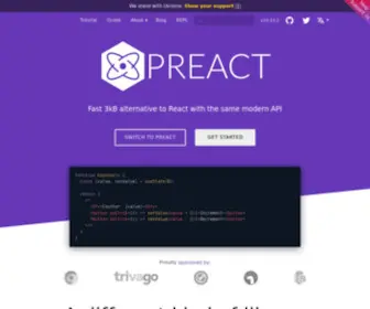 Preactjs.com(Preact) Screenshot