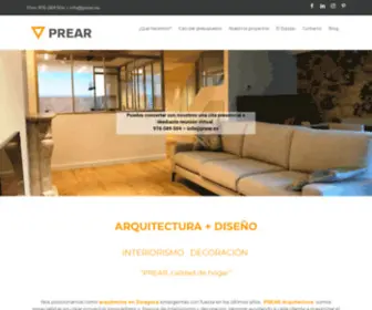 Prear.es(Arquitectos e interioristas que emergen en Zaragoza y Jaca) Screenshot