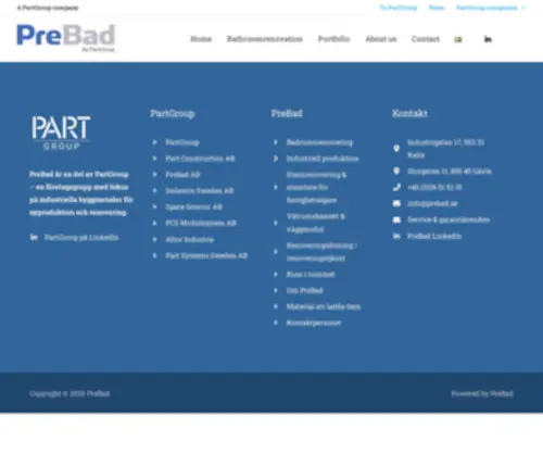 Prebad.se(Badrumsrenovering) Screenshot