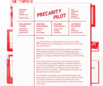 Precaritypilot.net(Precarity Pilot) Screenshot