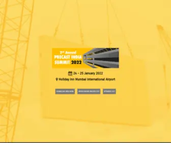 Precastindiasummit.com(2nd Annual Precast India Summit 2022) Screenshot
