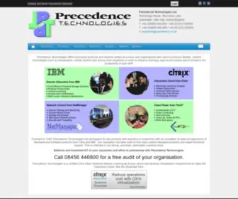 Precedence.co.uk(Precedence Technologies) Screenshot