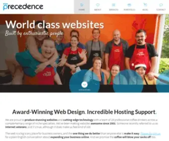 Precedence.com.au(Awesome Web Design & Incredible Hosting Support) Screenshot