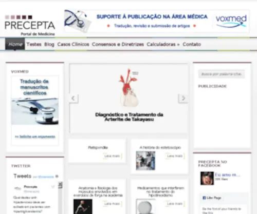 Precepta.com.br(Medicina e Saúde) Screenshot