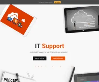 Preceptit.com(Precept IT support & services Belfast) Screenshot