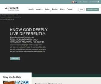 Preceptministries.ca(Precept Ministries Canada) Screenshot